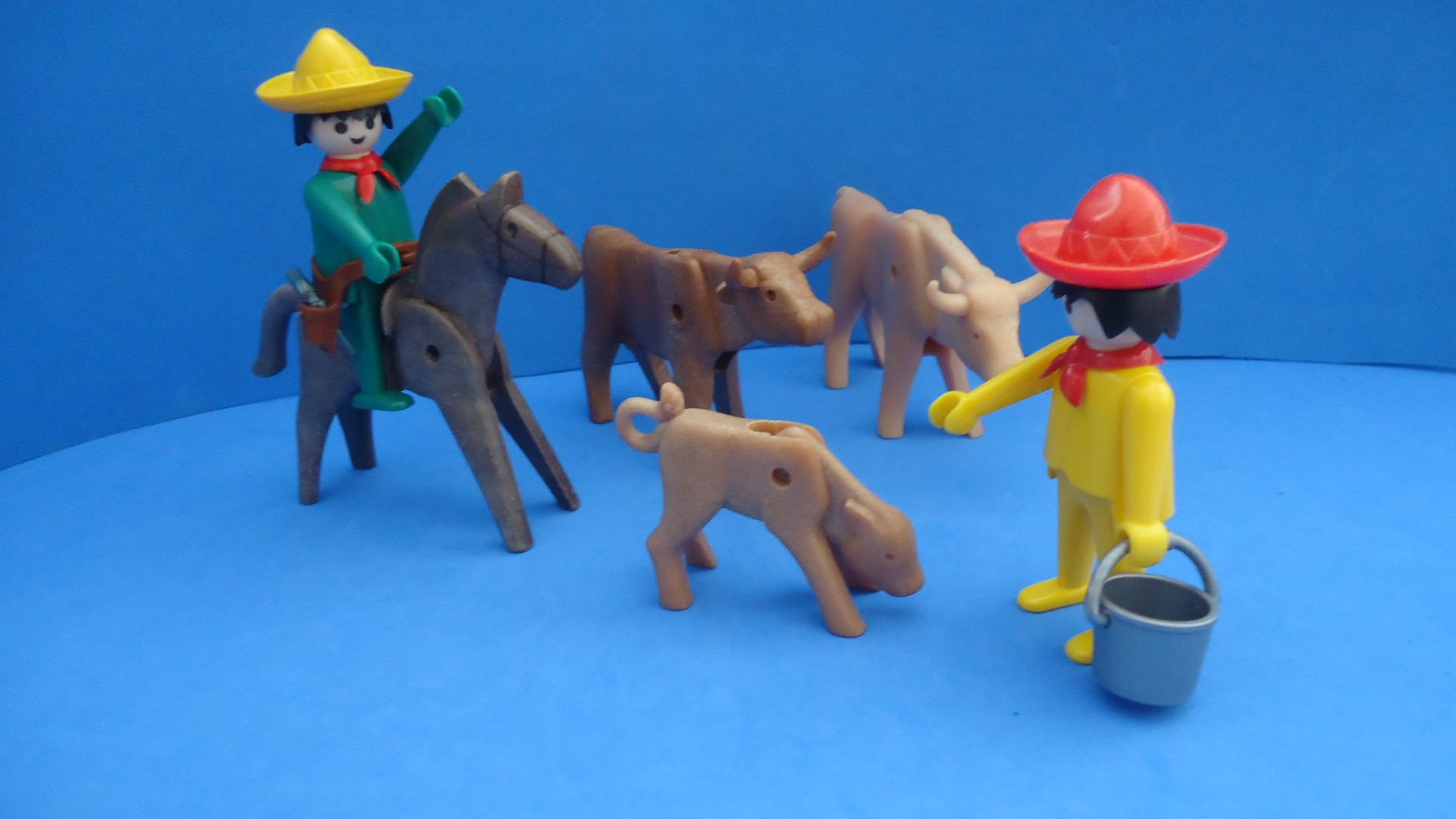 Playmobil Mexicanos e Gado